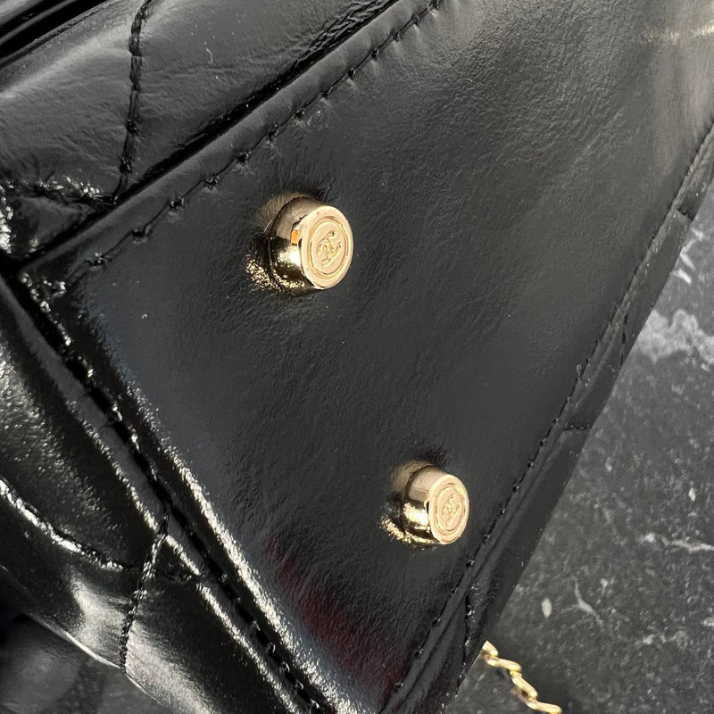 Chanel Leather Box Bag Medium