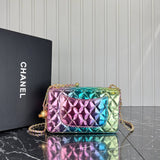 Chanel 1.75 Chain Patent Leather Bag