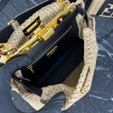 Fendi Peekaboo Small Raffia Bag