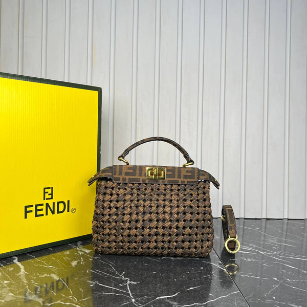 Fendi Peekaboo Small Canvas Bag