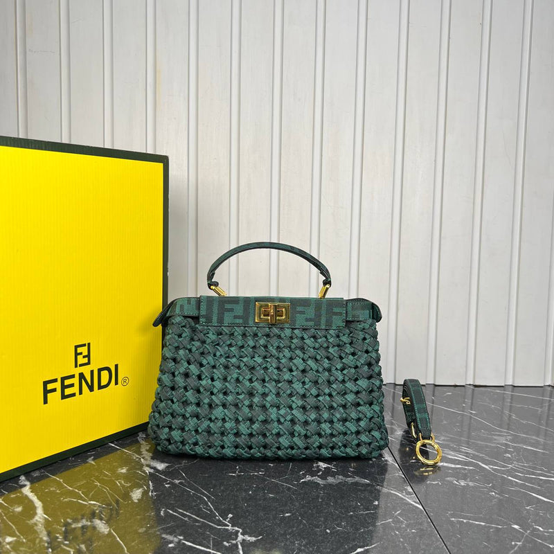 Fendi Peekaboo Small Canvas Bag