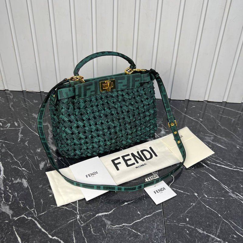 Fendi Peekaboo Small Canvas Bag