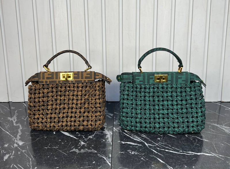 Fendi Peekaboo Small Canvas Bag
