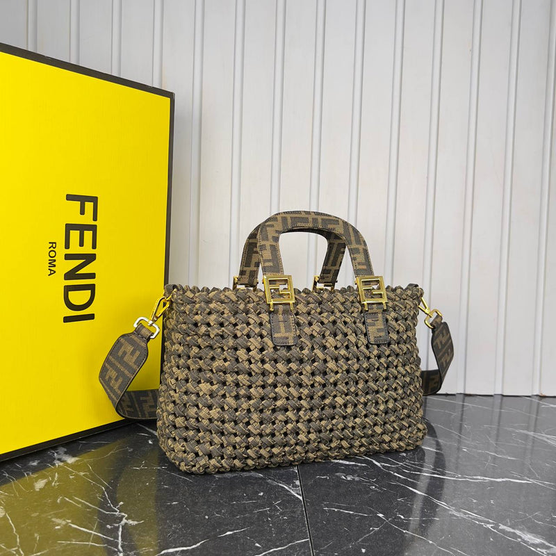 Fendi Peekaboo Canvas Tote Bag
