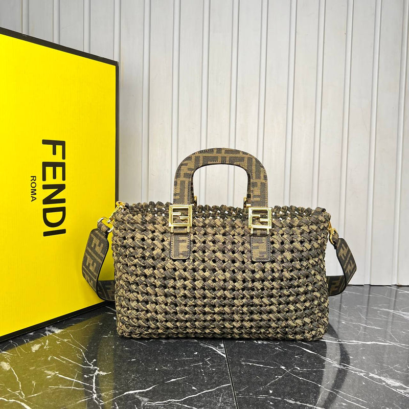 Fendi Peekaboo Canvas Tote Bag