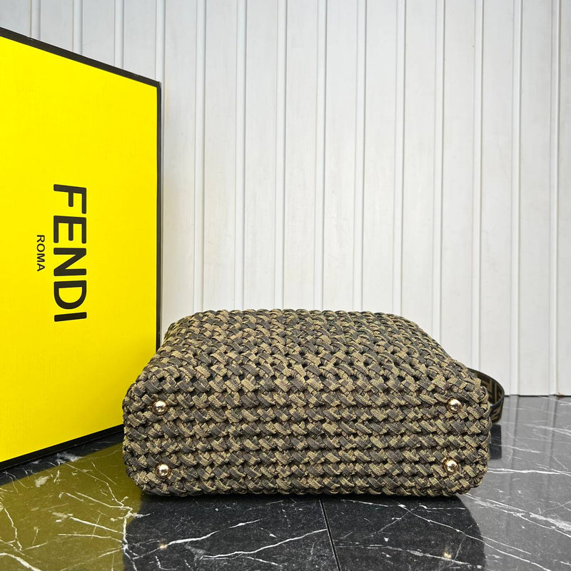 Fendi Peekaboo Canvas Tote Bag