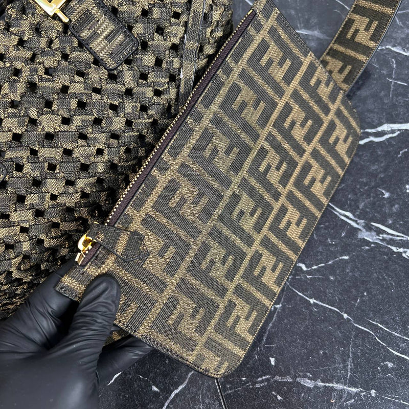 Fendi Peekaboo Canvas Tote Bag