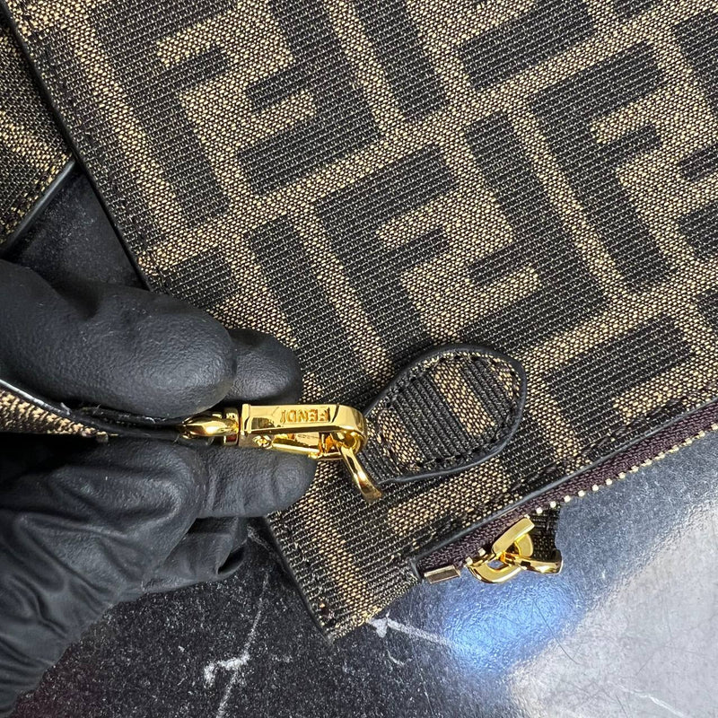 Fendi Peekaboo Canvas Tote Bag