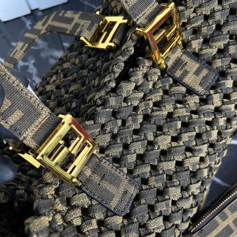 Fendi Peekaboo Canvas Tote Bag