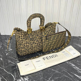 Fendi Peekaboo Canvas Tote Bag