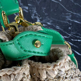 Fendi Peekaboo Small Raffia Bag