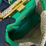 Fendi Peekaboo Small Raffia Bag