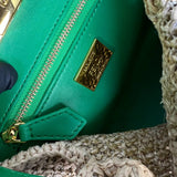 Fendi Peekaboo Small Raffia Bag