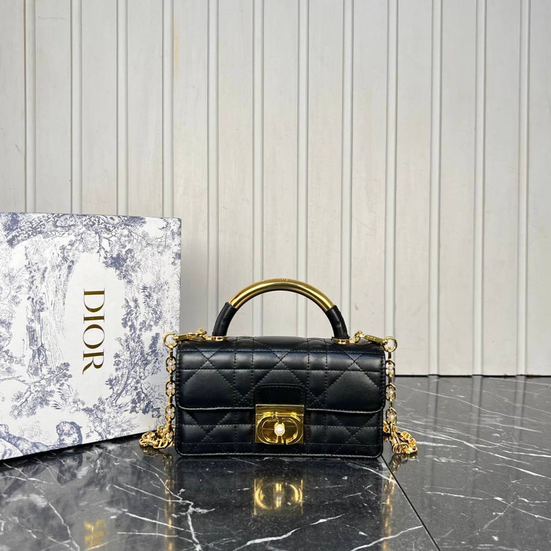 Christian Dior Oblique Top Handle Bag Small