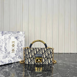 Christian Dior Oblique Top Handle Bag Small