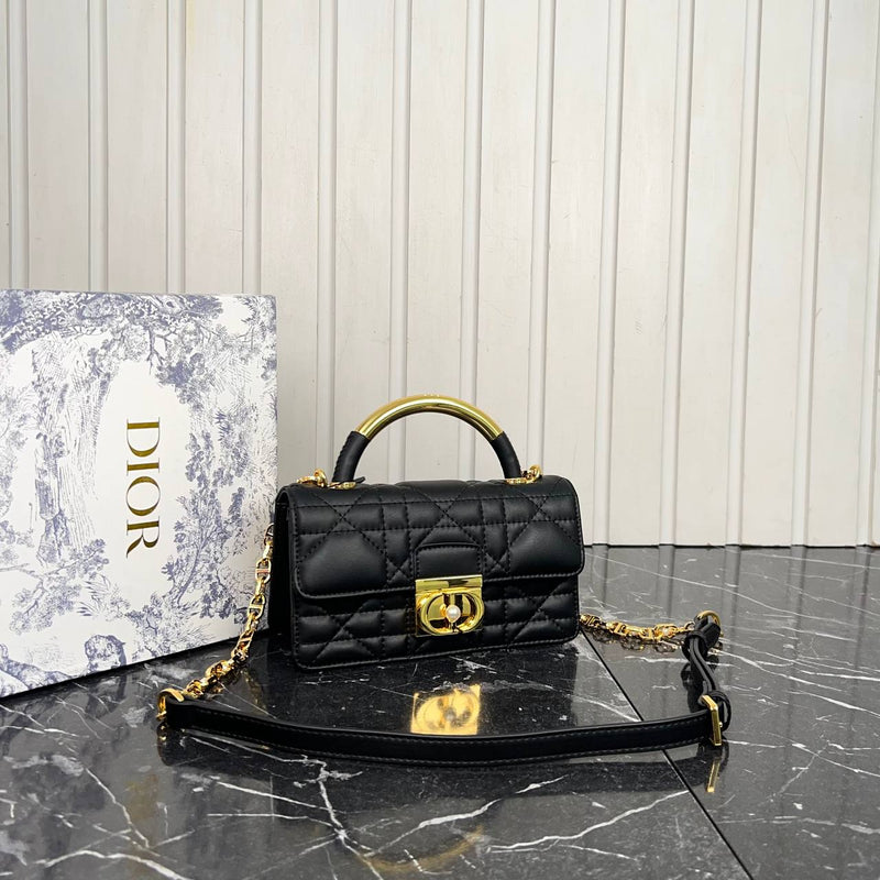 Christian Dior Oblique Top Handle Bag Small