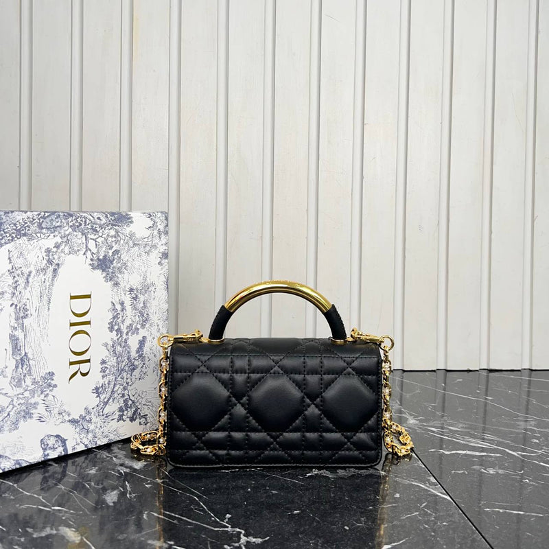 Christian Dior Oblique Top Handle Bag Small