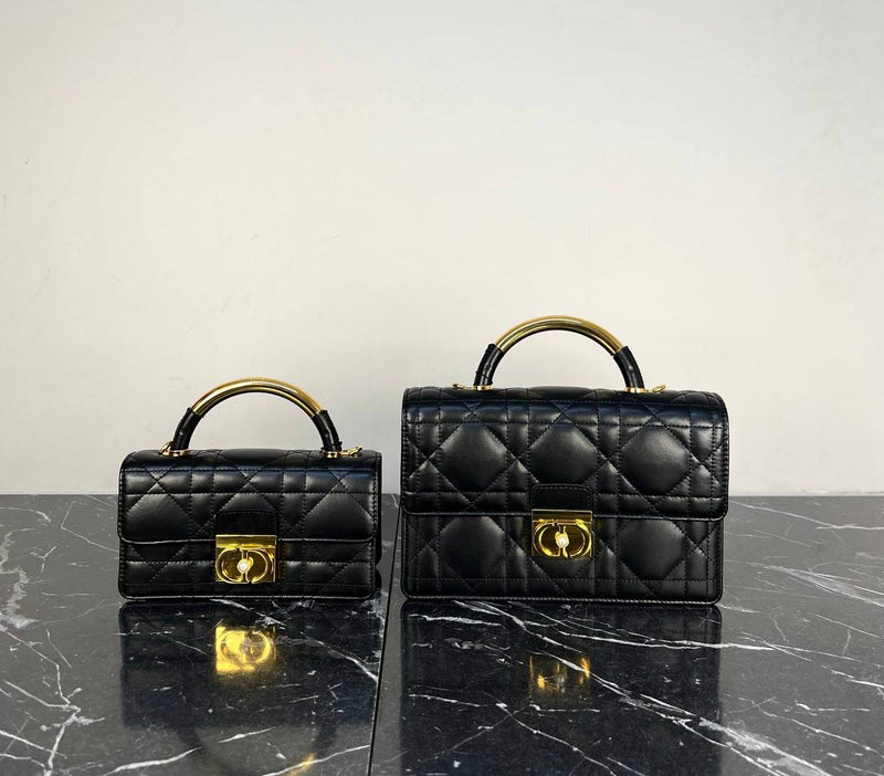 Christian Dior Oblique Top Handle Bag Small