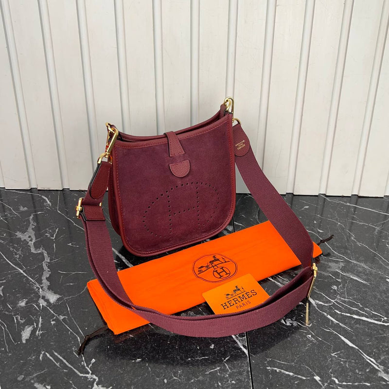 Hermes Evelyn Suede Bag Mini