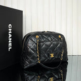 Chanel Bowling Bag in Quilted Calfskin Big