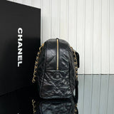 Chanel Bowling Bag in Quilted Calfskin Big