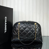 Chanel Bowling Bag in Quilted Calfskin Big