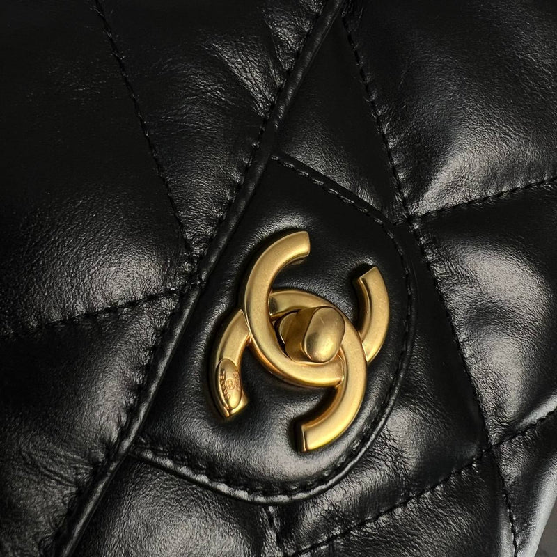 Chanel Bowling Bag in Quilted Calfskin Big