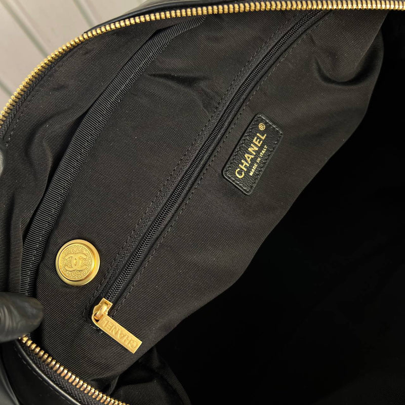 Chanel Bowling Bag in Quilted Calfskin Big