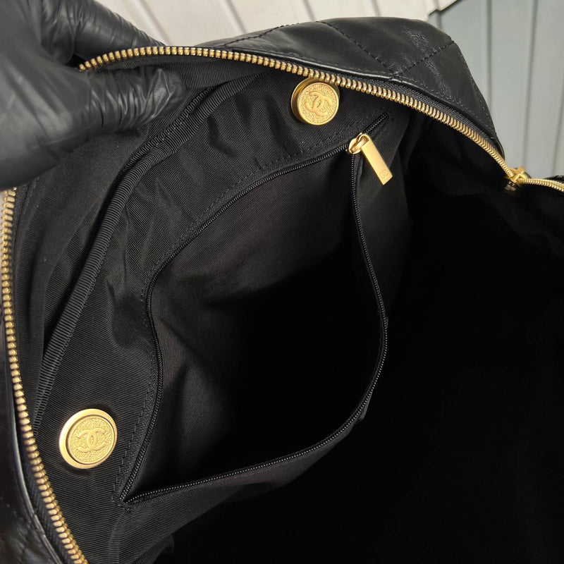Chanel Bowling Bag in Quilted Calfskin Big