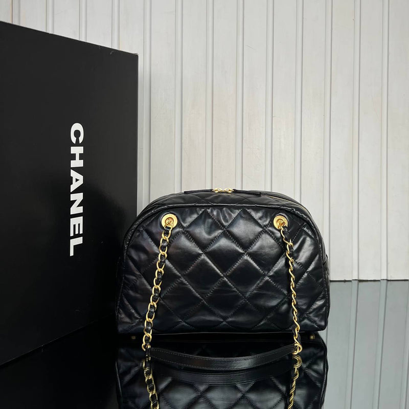 Chanel Bowling Bag in Quilted Calfskin Medium