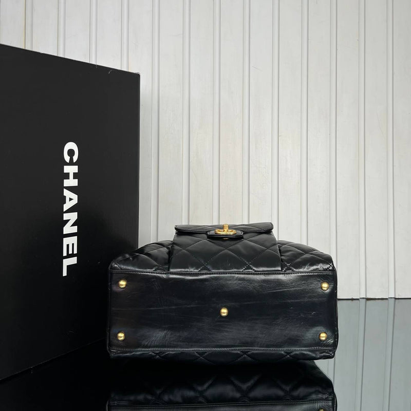 Chanel Bowling Bag in Quilted Calfskin Medium