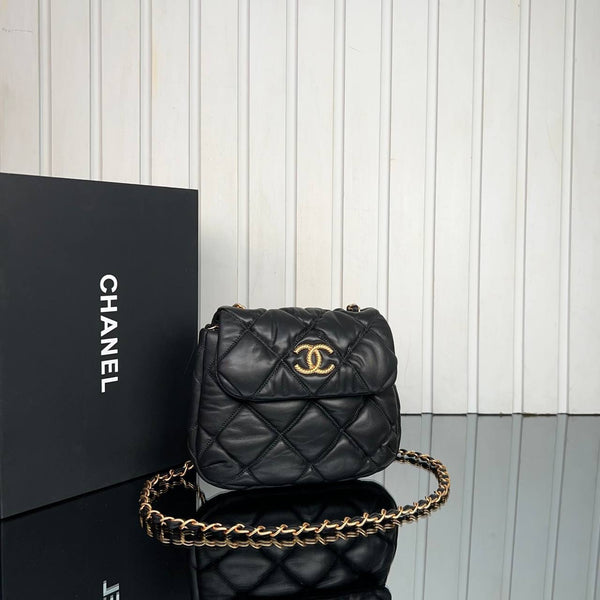 Chanel Bubble Quilted Shoulder Bag