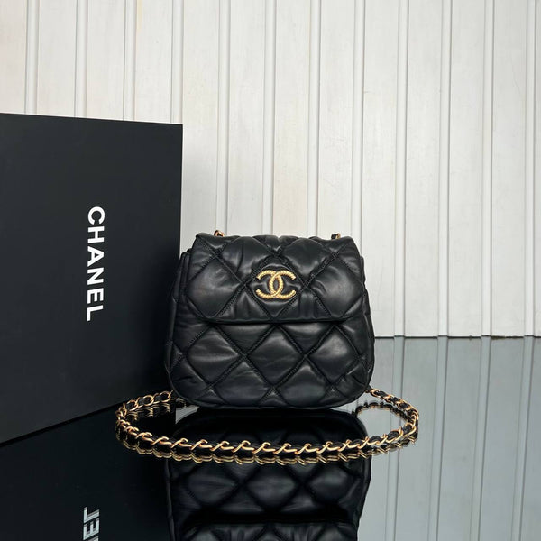 Chanel Bubble Quilted Shoulder Bag