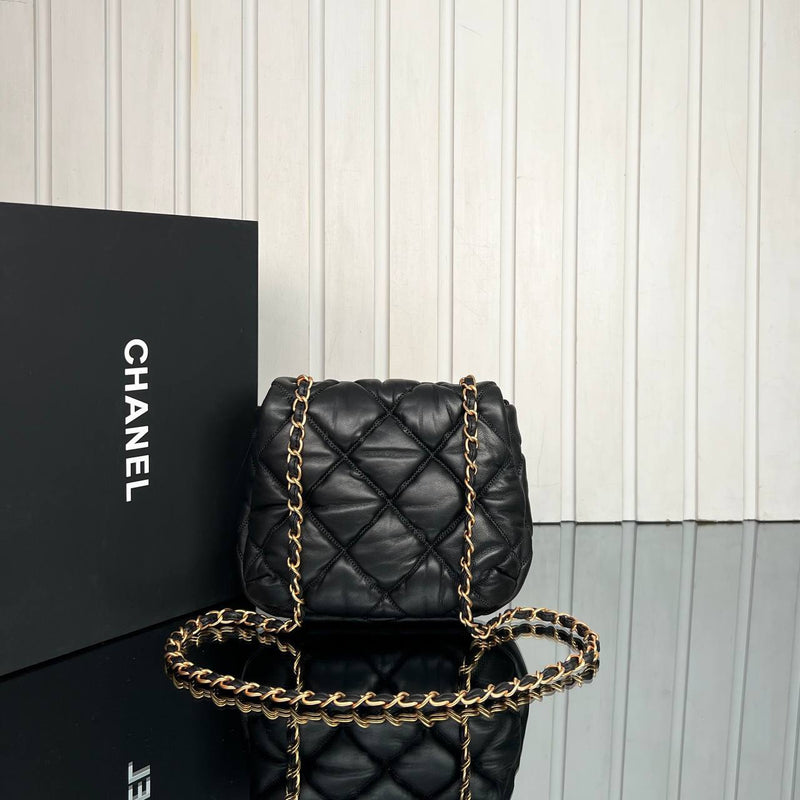 Chanel Bubble Quilted Shoulder Bag