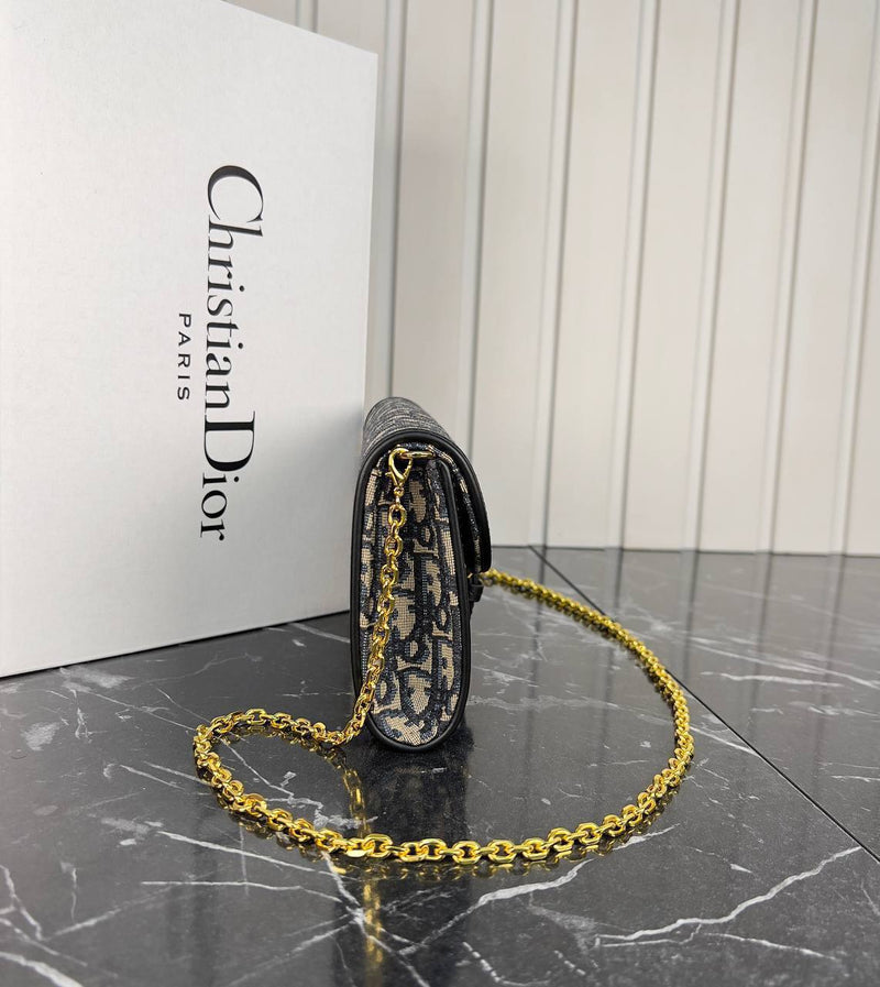 Christian Dior Bobby East Pouch with Chain