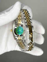 Rolex Date Just 31mm Jubile Gold Stone Steel Roma
