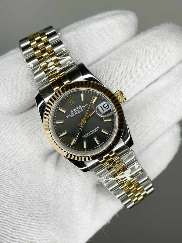 Rolex Date Just 31mm Jubile Stone Gray