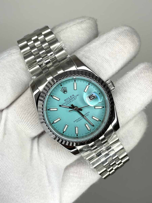 Rolex Date Just 36mm Jubile Blue