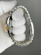Rolex Date Just 36mm Jubile Gold Steel Stone