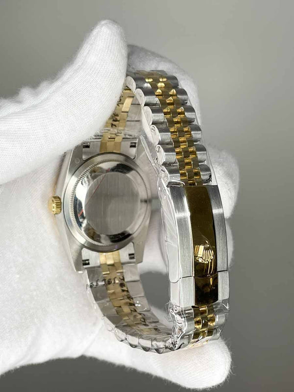 Rolex Date Just 36mm Jubile Stone Gray