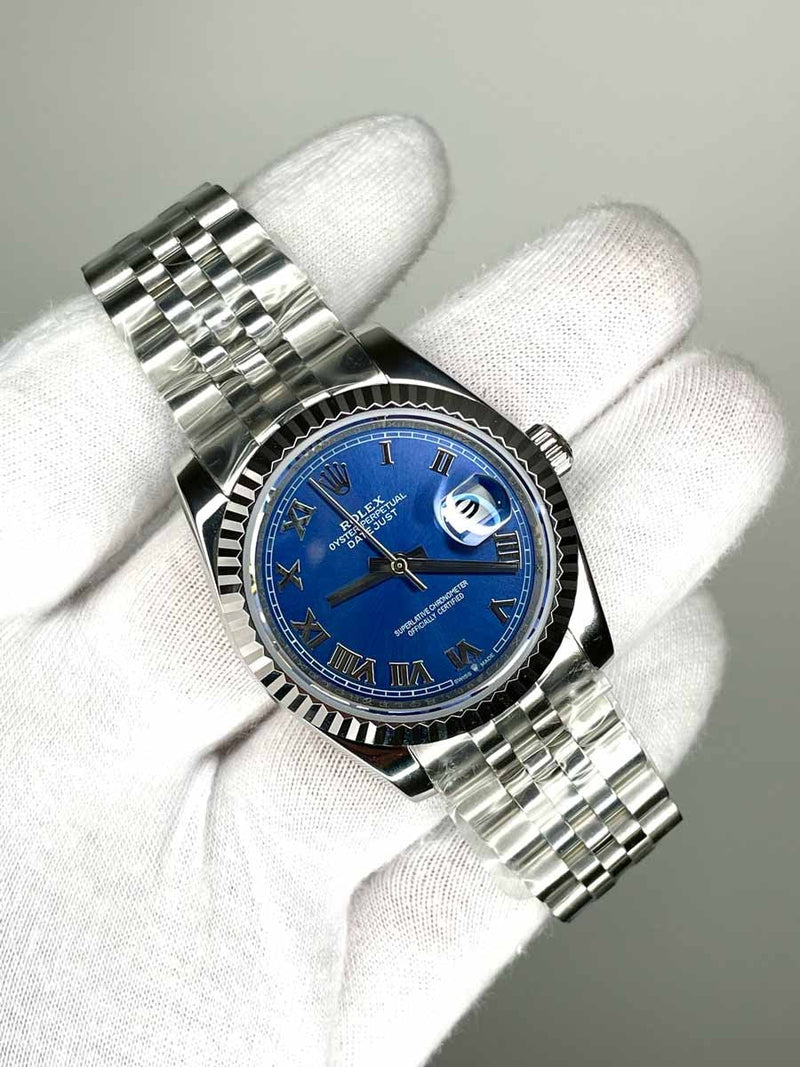 Rolex Date Just 36mm Steel Blue