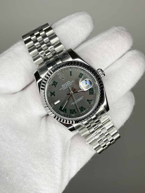 Rolex Date Just 36mm Wimbledon Jubile - Gray