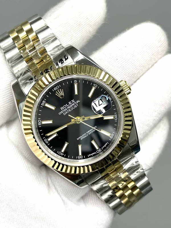 rolex-date-just-jubile-gold-black