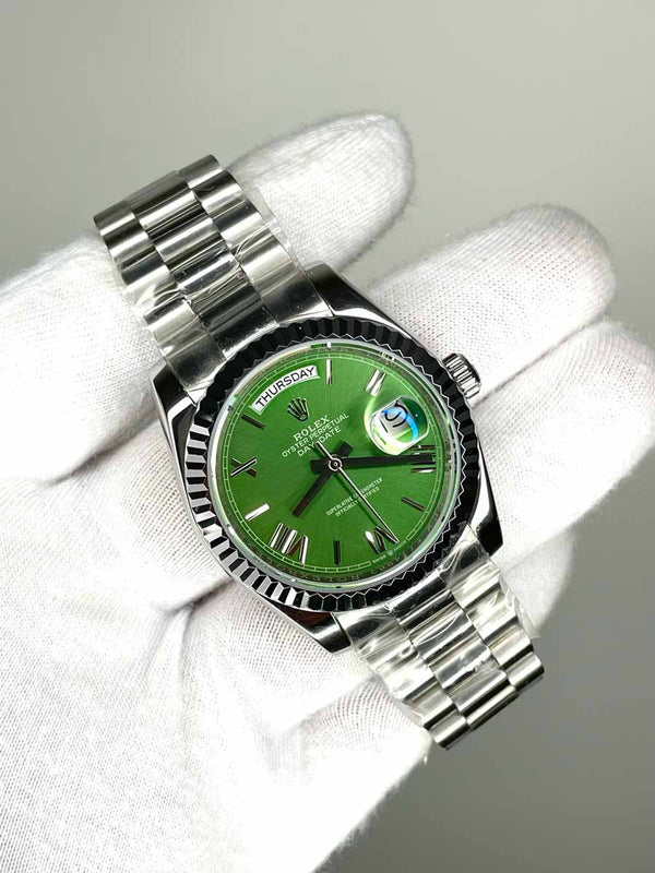 Rolex Day Date 36mm Steel Green