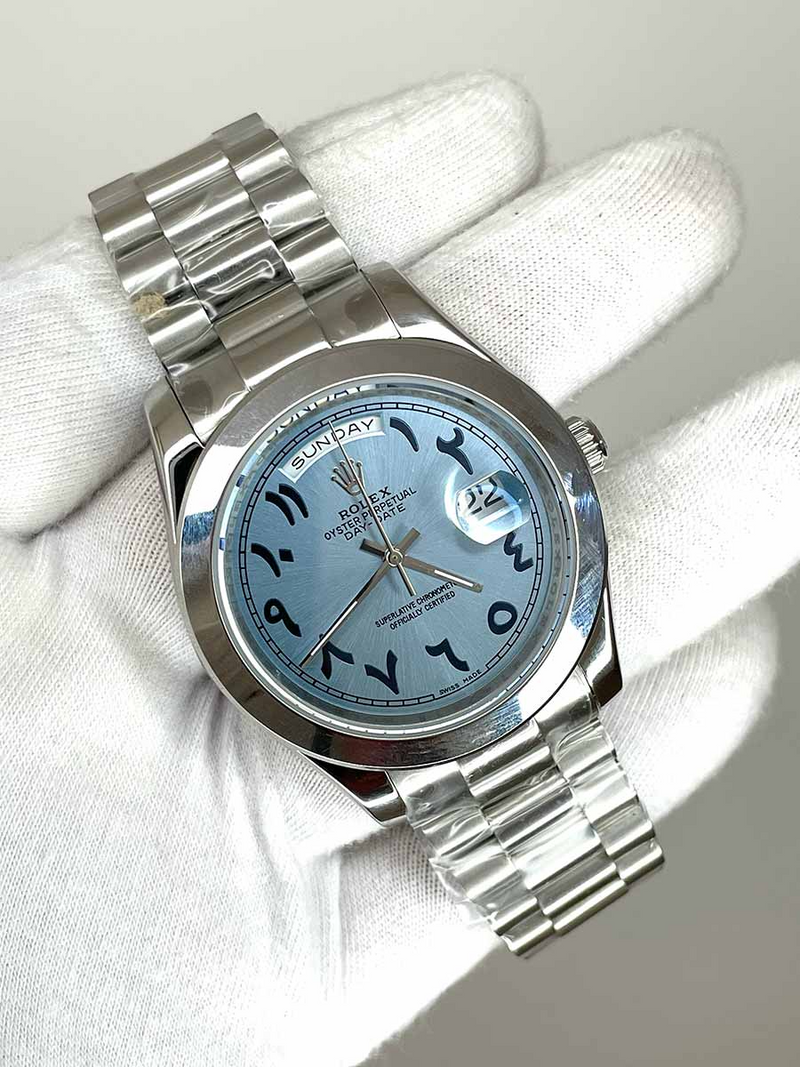 Rolex Day Date Gold Arabic Baby Blue