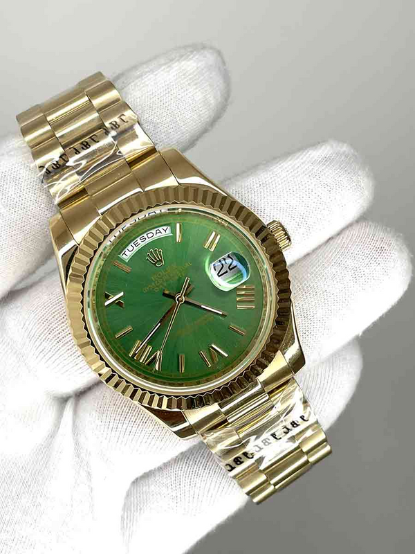 Rolex Day Date Gold & Green