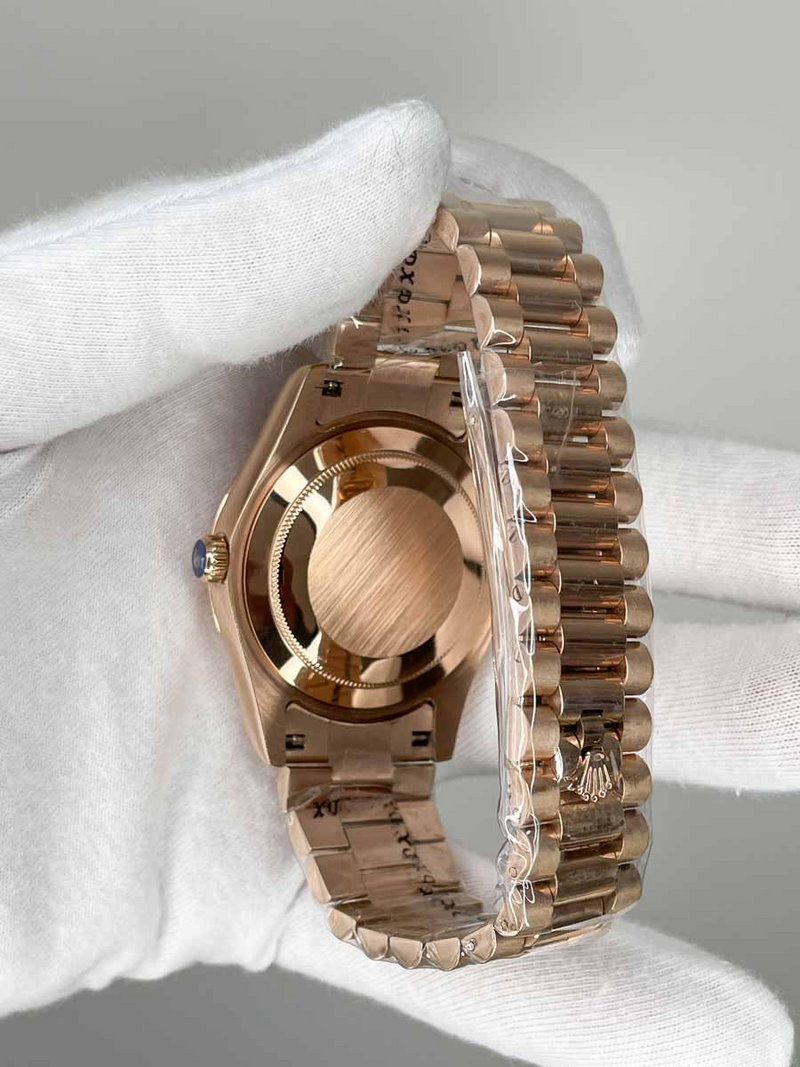 Rolex Day Date Rose & Brown
