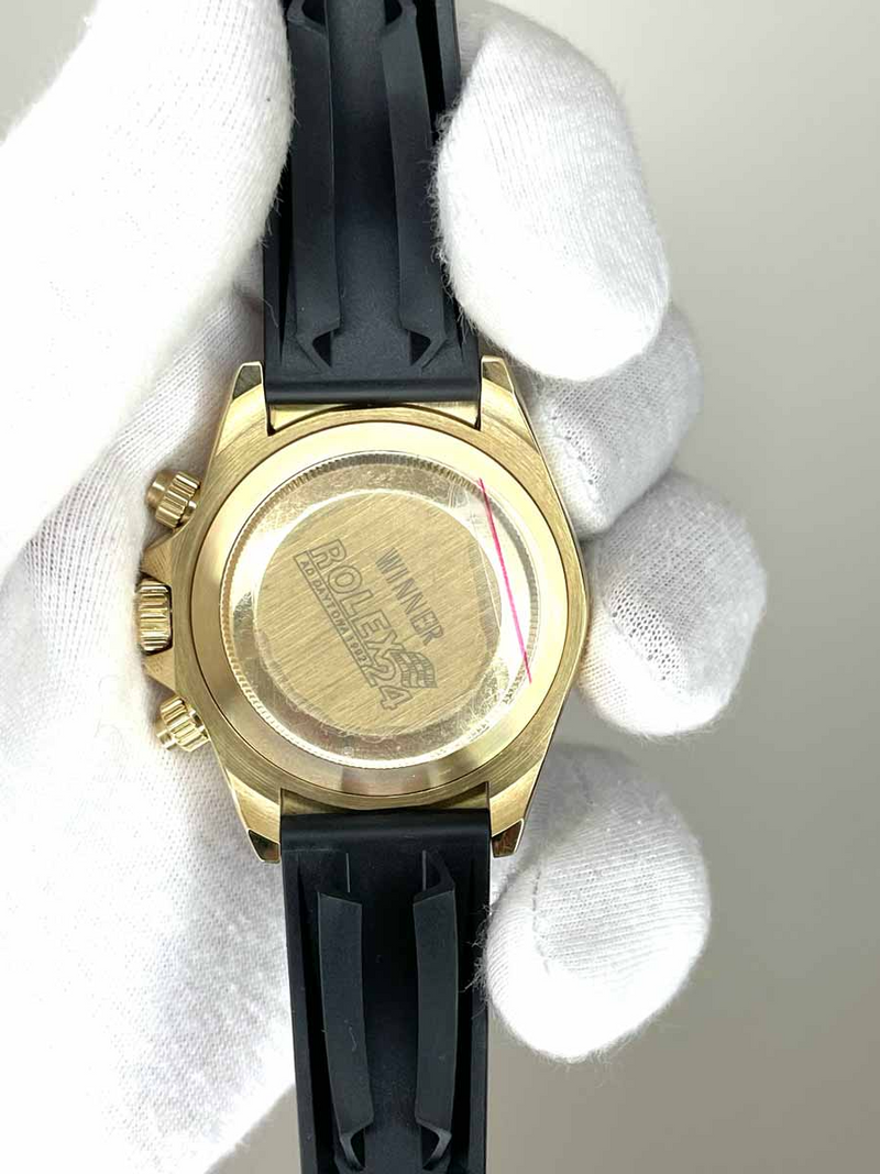 Rolex Daytona Gold &  Black Rubber